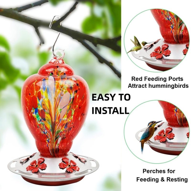 WOSIBO 2 Pack Hummingbird Feeder Base Replacement Part Accessories Set - Includes 2 Pcs Bottom Base, Moat Hooks, Seal Rings, Brushes and Hanging Ropes (2, Silver-2) - Image 5